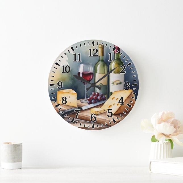 Grande Horloge Ronde #3  Vin et Fromage (Maison)