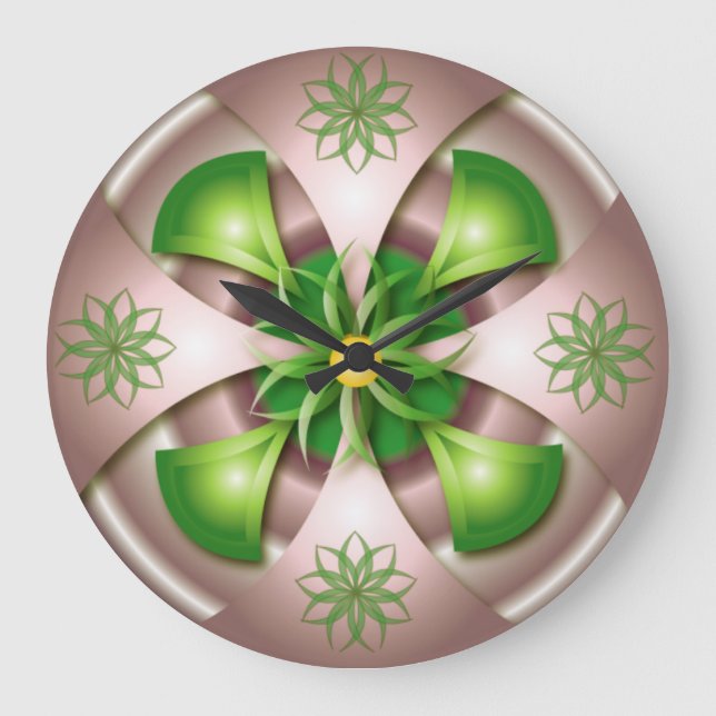Grande Horloge Ronde 3D design wall clock (Recto)