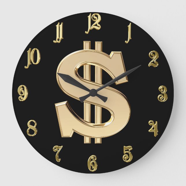 Grande Horloge Ronde 3D dollar sign (Recto)