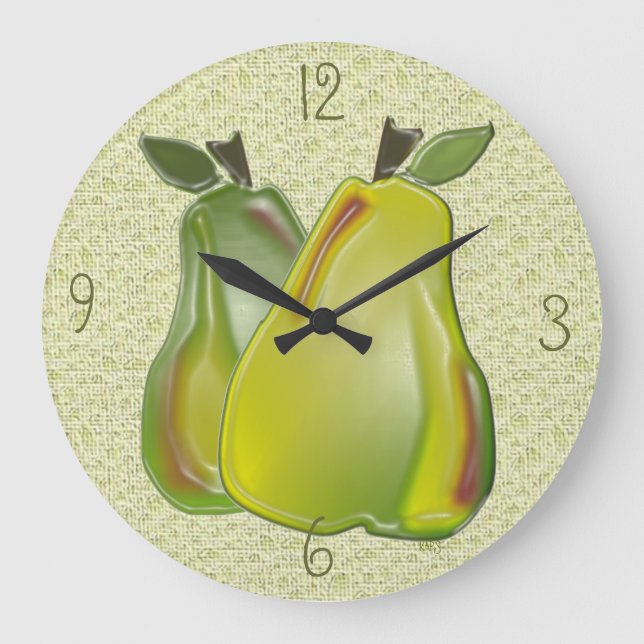 Grande Horloge Ronde 3D Pear (Recto)