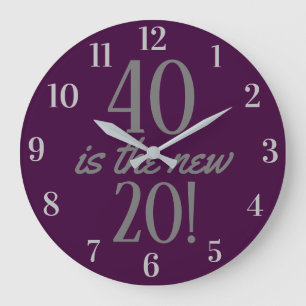 Grande Horloge Ronde 40 is the new 20 Fun 40th Birthday Purple