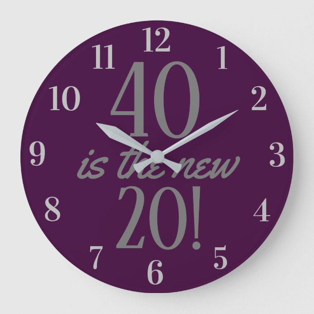 Grande Horloge Ronde 40 is the new 20 Fun 40th Birthday Purple (Recto)
