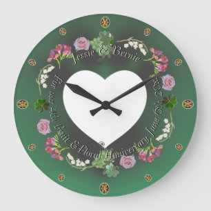Grande Horloge Ronde 4ème anniversaire du Mariage des fruits et fleurs+