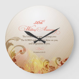 Grande Horloge Ronde 50e anniversaire de mariage, que le Seigneur bénis