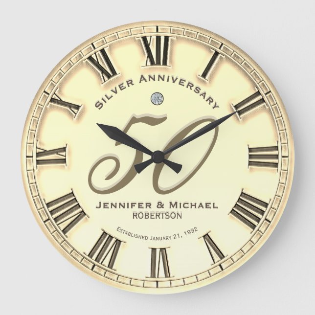 Grande Horloge Ronde 50e anniversaire du Mariage d'or (Recto)