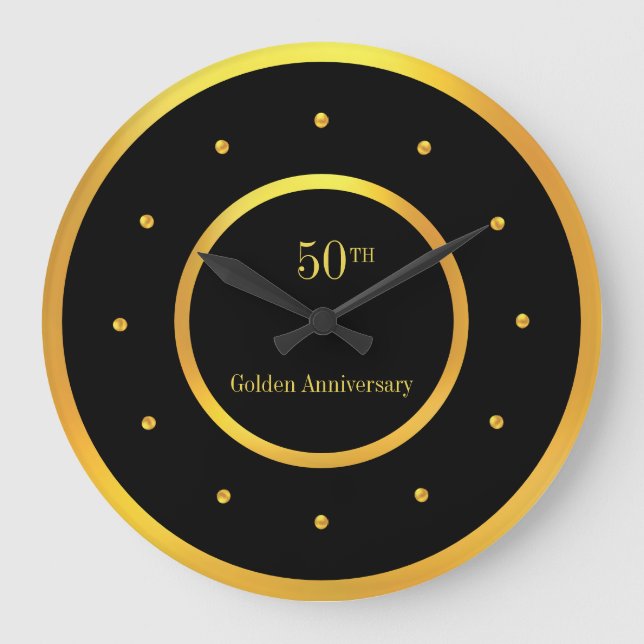 Grande Horloge Ronde 50e Anniversary Gold Frame & Black (Recto)