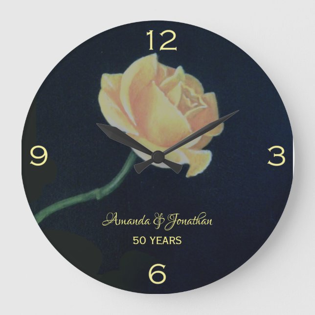 Grande Horloge Ronde 50th Golden Wedding Anniversary Rose (Recto)