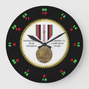 GRANDE HORLOGE RONDE 5 ÉTOILES DE CAMPAGNE ANNONÇANT LE VÉTÉRAN DE LA G