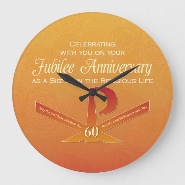 Grande Horloge Ronde 60th Jubilee Anniversary Nun Pax Cross, Orange (Recto)