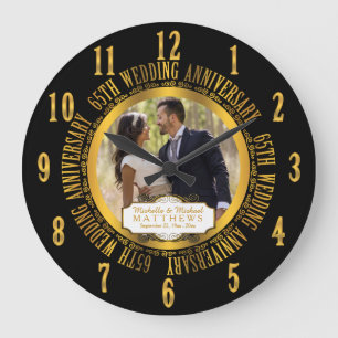 Grande Horloge Ronde 65e Wedding Anniversary Photo Keepsake