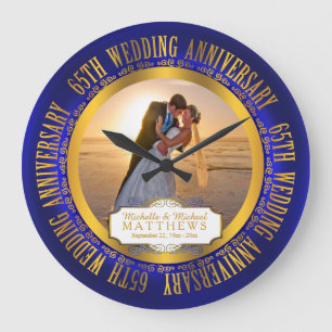 Grande Horloge Ronde 65e Wedding Anniversary Photo Keepsake