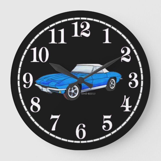 Grande Horloge Ronde 66 Vette - cadran blanc (Recto)