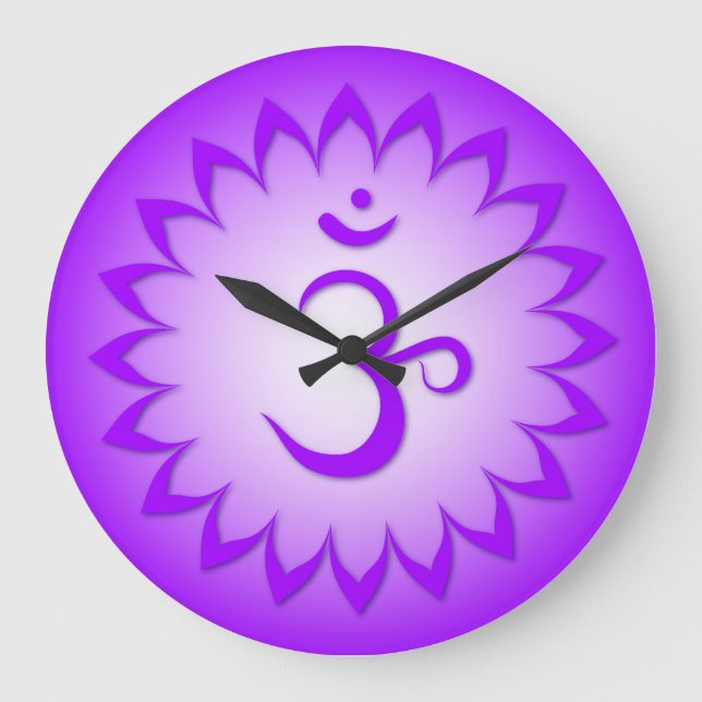 Grande Horloge Ronde 7 Chakra Clocks (Recto)