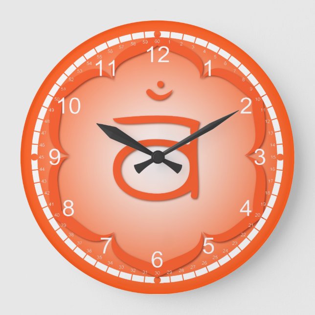 Grande Horloge Ronde 7 Clocks de Chakra (Recto)