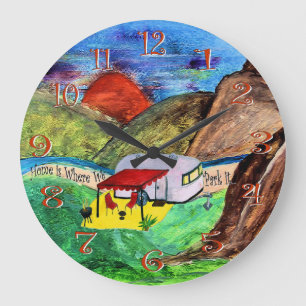 Grande Horloge Ronde à la maison où nous le garons à la caméra