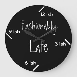 Grande Horloge Ronde À la mode tard