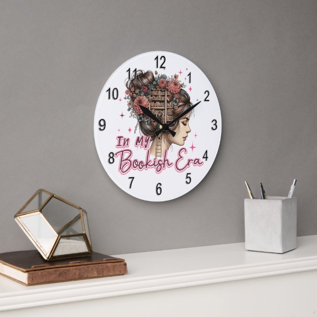 Grande Horloge Ronde À mon ère de livre (Bureau)