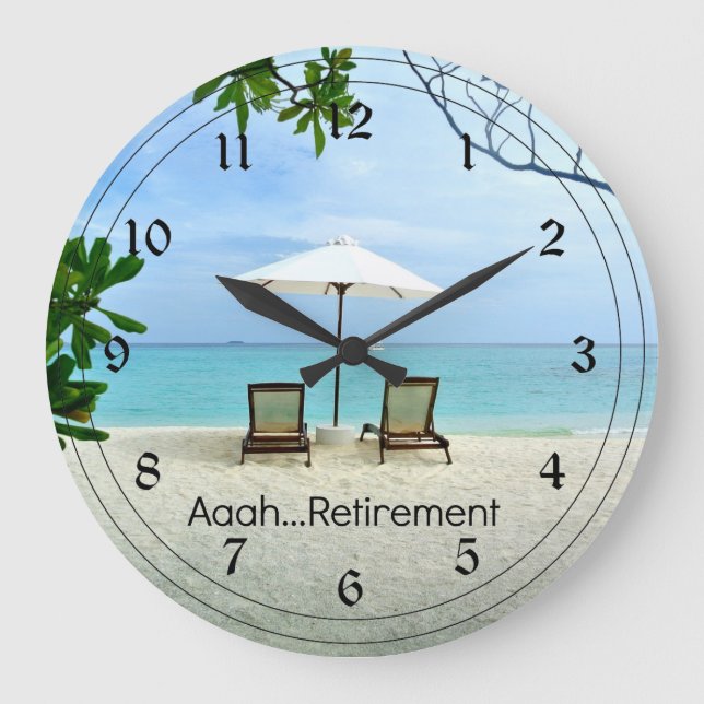 Grande Horloge Ronde Aaah retirement.relaxation at the beach (Recto)