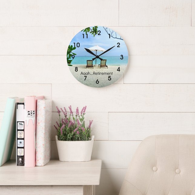 Grande Horloge Ronde Aaah...Retraite (Salle de lecture)