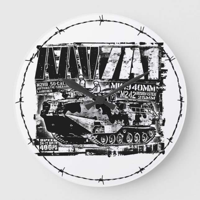 Grande Horloge Ronde AAV-7A1 Large Clock Acrylic Wall Clock (Recto)