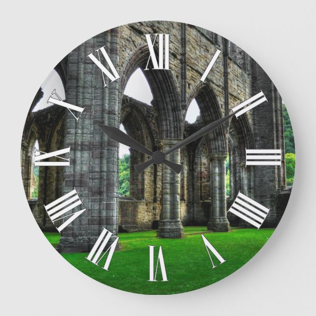 Grande Horloge Ronde Abbaye de Tintern, Monastère cistercien, Pays de G (Recto)