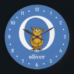Grande Horloge Ronde ABC du Dr Seuss : Lettre O - Blanc | Ajouter Votre<br><div class="desc">Dr Seuss ABC : Le design Lettre O est le cadeau idéal pour un baby shower ou pour le premier ou le deuxième anniversaire de votre enfant.  Personnalisez ce design en ajoutant le nom de votre enfant ou en changeant la couleur de l'arrière - plan sur le produit.</div>