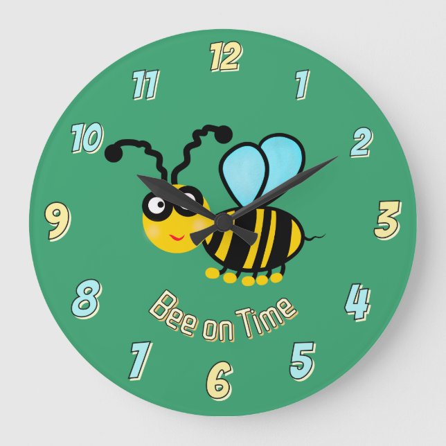 Grande Horloge Ronde Abeille à l'heure ! – Drôle (Recto)