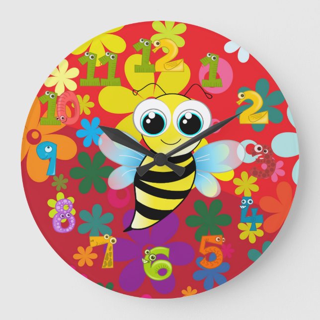 Grande Horloge Ronde Abeille heureuse (Recto)
