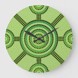 Grande Horloge Ronde Aboriginal dot painting