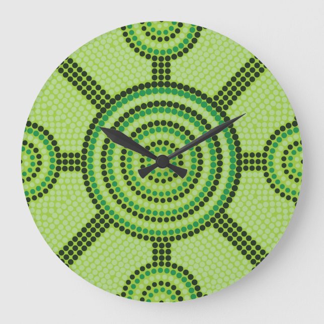 Grande Horloge Ronde Aboriginal dot painting (Recto)