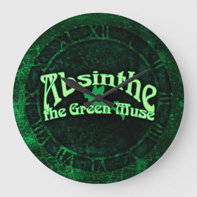 Grande Horloge Ronde Absinthe La Muse verte (Recto)