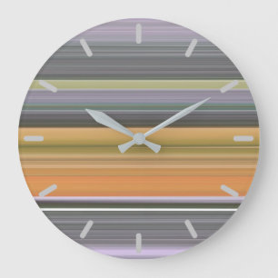 Grande Horloge Ronde Abstract #1: Yellow and grey