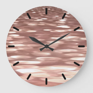 Grande Horloge Ronde Abstract #3: Copper Rose Gold