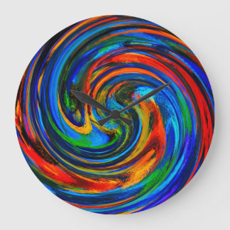 Grande Horloge Ronde Abstract art #10