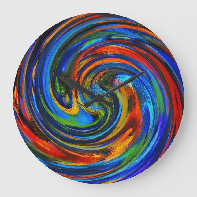 Grande Horloge Ronde Abstract art #10 (Recto)