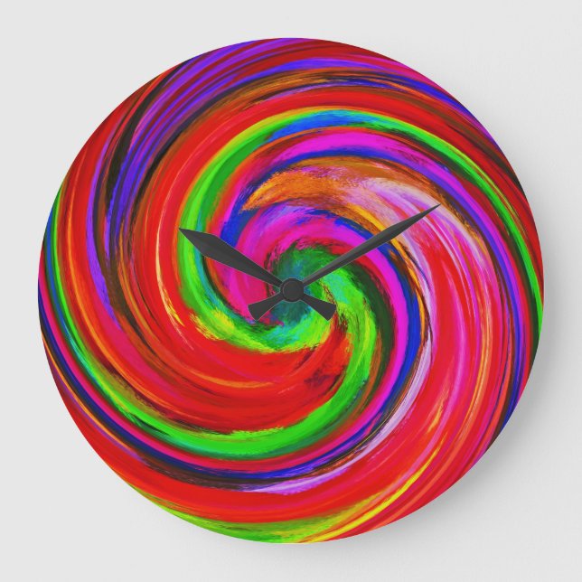 Grande Horloge Ronde Abstract art #12 (Recto)
