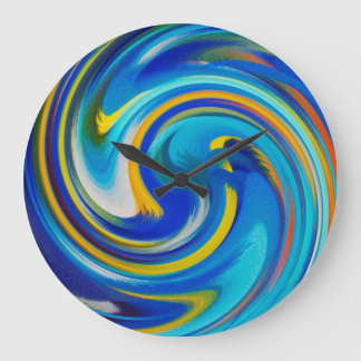 Grande Horloge Ronde Abstract art #17