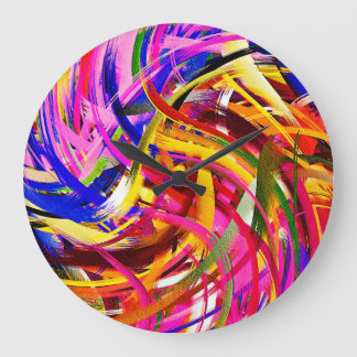 Grande Horloge Ronde Abstract art #22