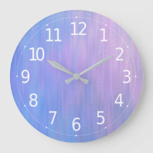 Grande Horloge Ronde Abstract Gradient Grunge Artwork   Wall Clock