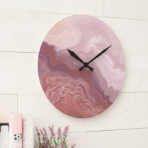 Abstrait fluide en rose carmin et terracotta