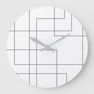 Grande Horloge Ronde Abstrait, moderne, simple, minimaliste ligne art m