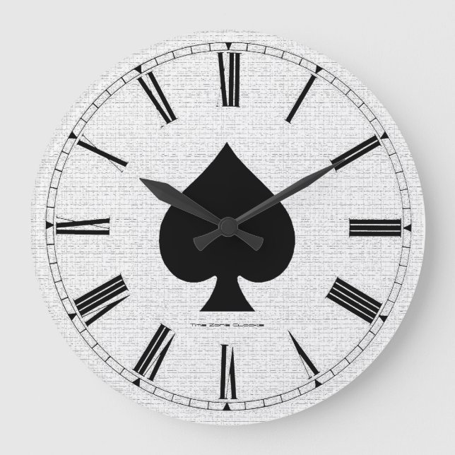 Grande Horloge Ronde Ace of Spades Large Wall (Recto)