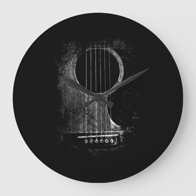 Grande Horloge Ronde Acoustic Guitar Player (Recto)