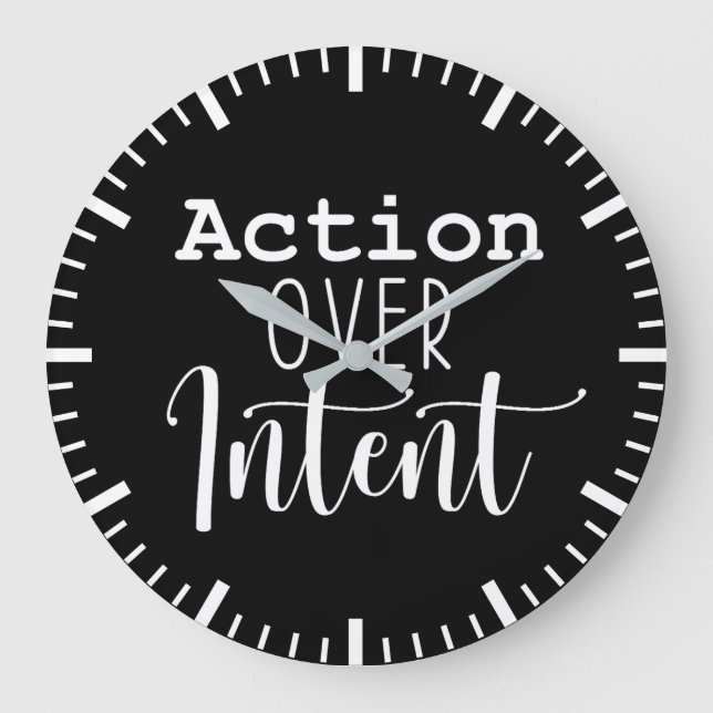 Grande Horloge Ronde Action sur l'intention - Gymnase, Hustère, Succès (Recto)