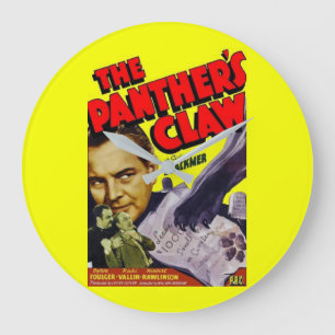 Grande Horloge Ronde Affiche du film The Panther's Claw en 1942