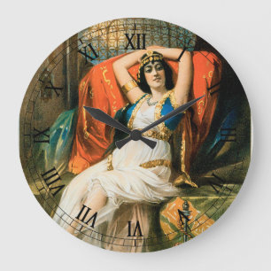 Grande Horloge Ronde Affiche Magique Vintage, Magicien Frederick Bancro