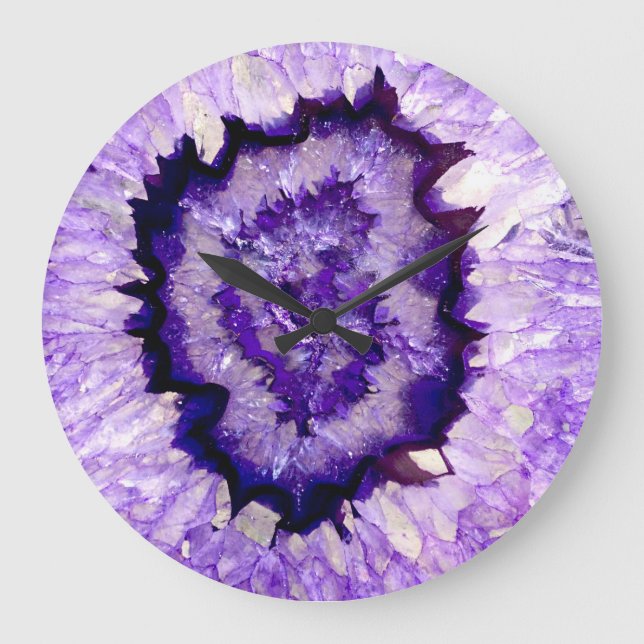 Grande Horloge Ronde Agate pourpre (Recto)