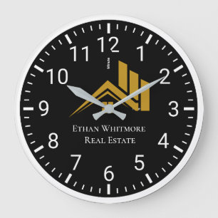 Grande Horloge Ronde Agent immobilier Entreprise de maison