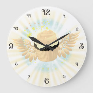 Grande Horloge Ronde Aigle céleste volant cupcake cuisine