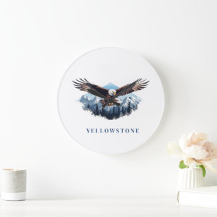 Grande Horloge Ronde Aigle de Yellowstone